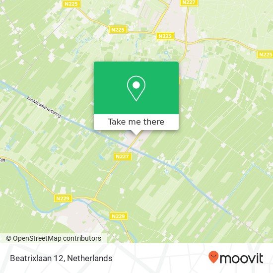 Beatrixlaan 12, 3947 MH Langbroek map