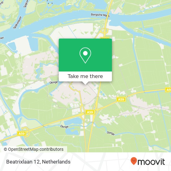 Beatrixlaan 12, 4941 JJ Raamsdonksveer map