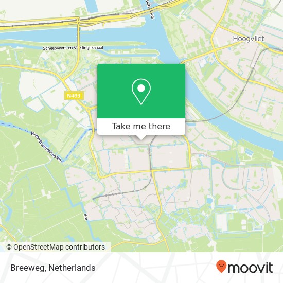 Breeweg, 3201 PB Spijkenisse map
