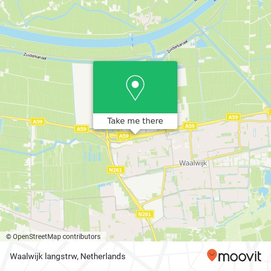 Waalwijk langstrw, 5145 Waalwijk map