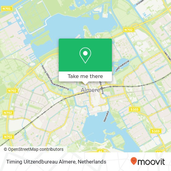 Timing Uitzendbureau Almere, Wisselweg 33 map