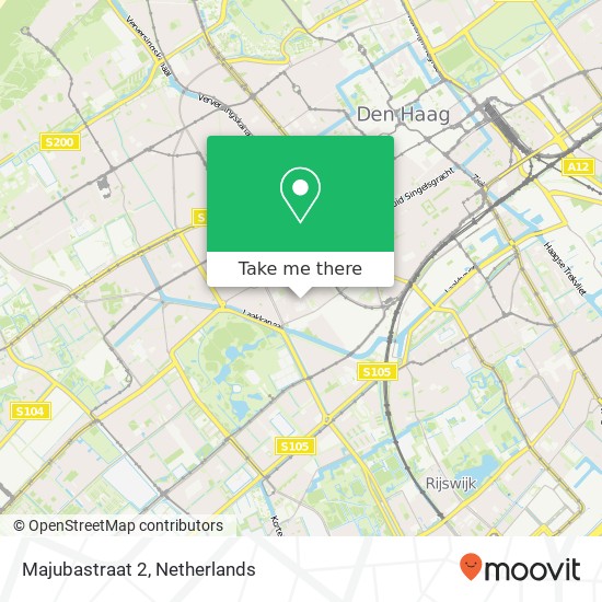 Majubastraat 2, 2572 NW Den Haag map