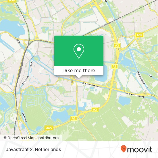 Javastraat 2, 5215 BE 's-Hertogenbosch (Den Bosch) Karte