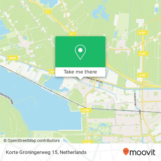 Korte Groningerweg 15, 9607 PS Foxhol map