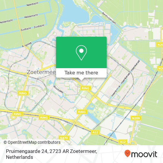 Pruimengaarde 24, 2723 AR Zoetermeer map