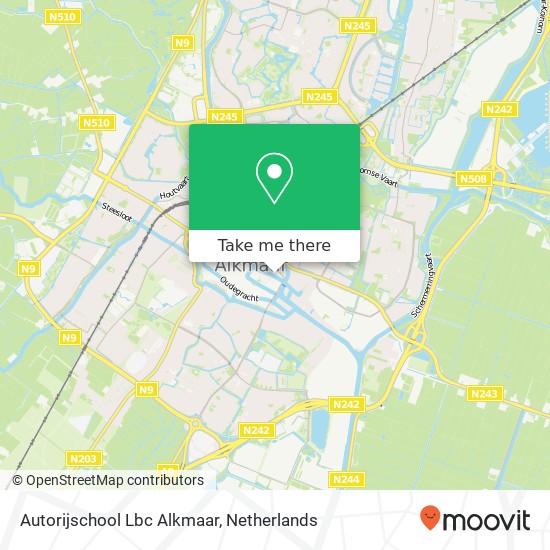 Autorijschool Lbc Alkmaar, Wortelsteeg 20 map