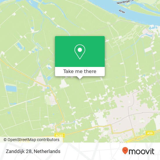 Zanddijk 28, 4921 XW Made map