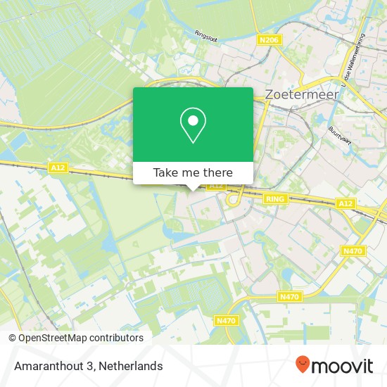 Amaranthout 3, 2719 MR Zoetermeer map
