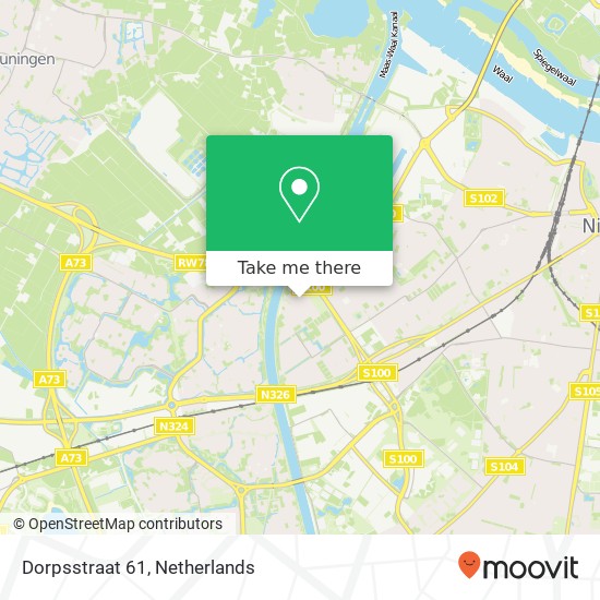 Dorpsstraat 61, 6544 AB Nijmegen map
