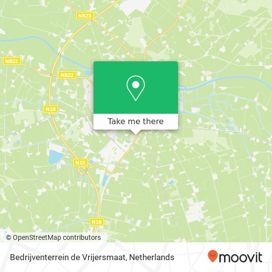 Bedrijventerrein de Vrijersmaat map