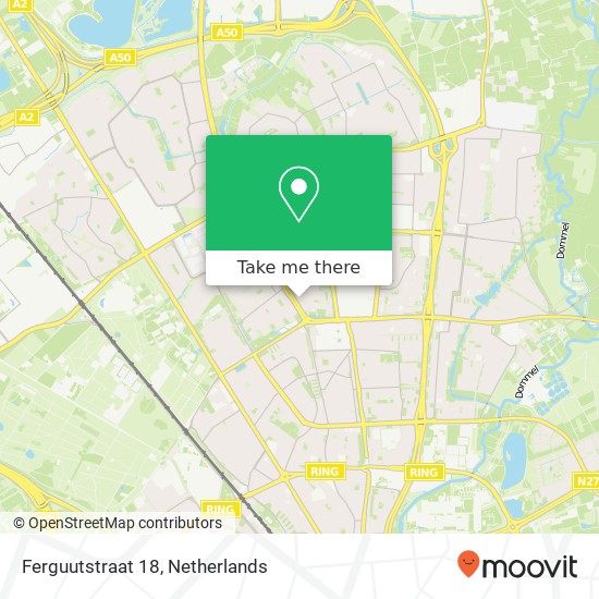 Ferguutstraat 18, 5625 DB Eindhoven map