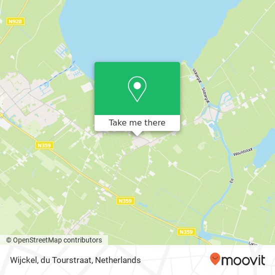 Wijckel, du Tourstraat map