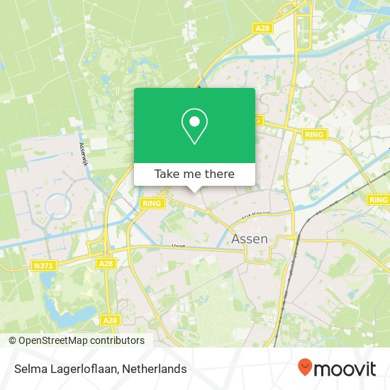 Selma Lagerloflaan, 9406 MA Assen map