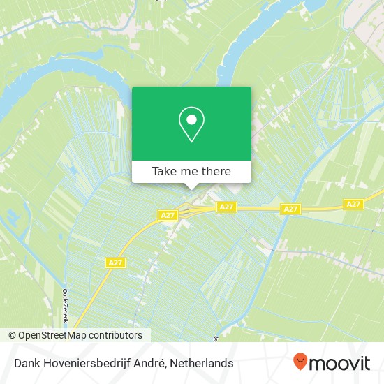 Dank Hoveniersbedrijf André, Driemolensweg 3A map