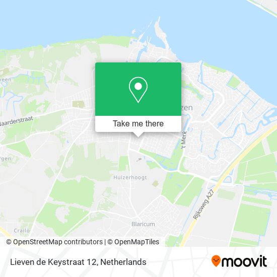 Lieven de Keystraat 12 Karte