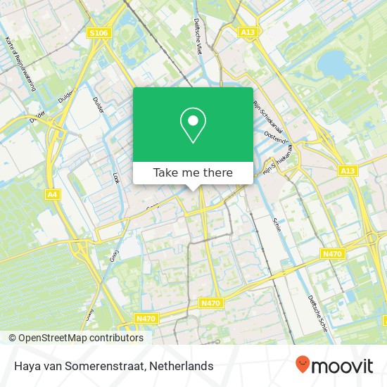 Haya van Somerenstraat, 2614 HH Delft map
