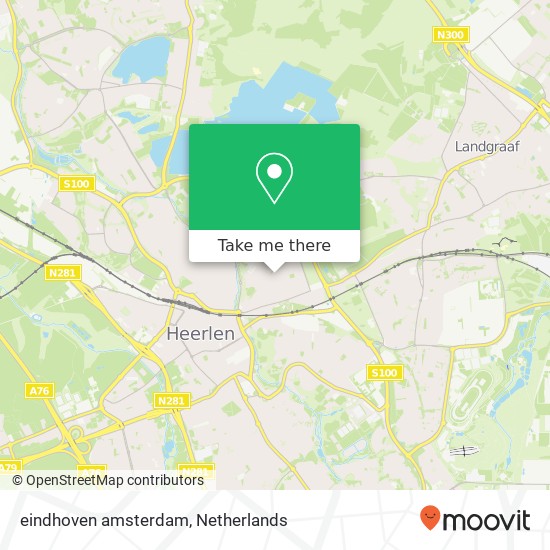 eindhoven amsterdam, 6415 Heerlen Karte