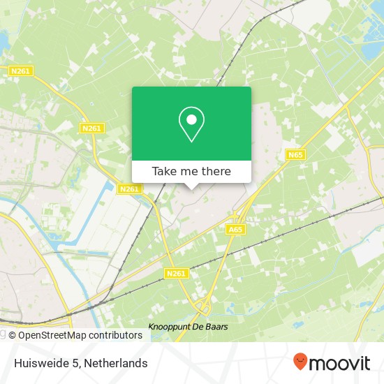Huisweide 5, 5056 BZ Berkel-Enschot map