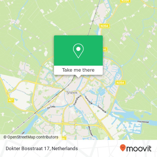 Dokter Bosstraat 17, 8603 AX Sneek map