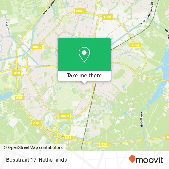 Bosstraat 17, 9401 PP Assen map