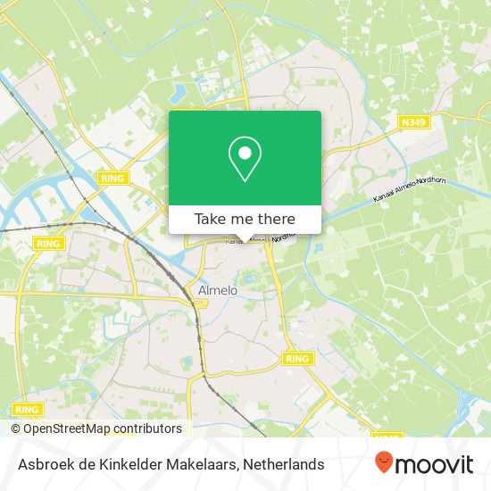 Asbroek de Kinkelder Makelaars, Ootmarsumsestraat 59 map