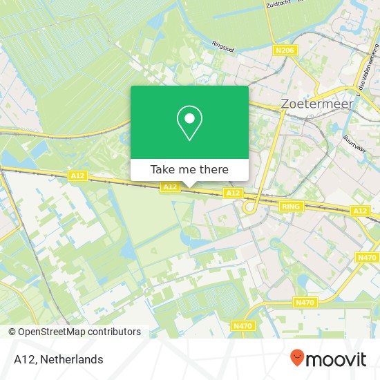A12, 2719 Zoetermeer map