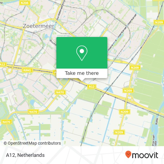 A12, 2718 Zoetermeer map