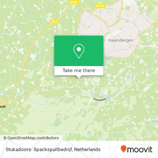 Stukadoors- Spackspuitbedrijf, Laarveldsweg 7 map