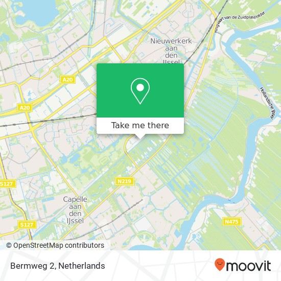 Bermweg 2, 2911 CA Nieuwerkerk aan den IJssel Karte