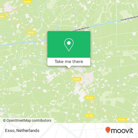Esso, Bisschopstraat map