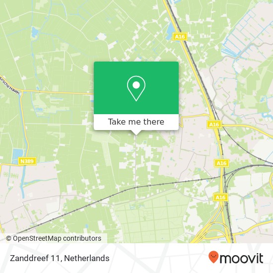 Zanddreef 11, 4841 LC Prinsenbeek map