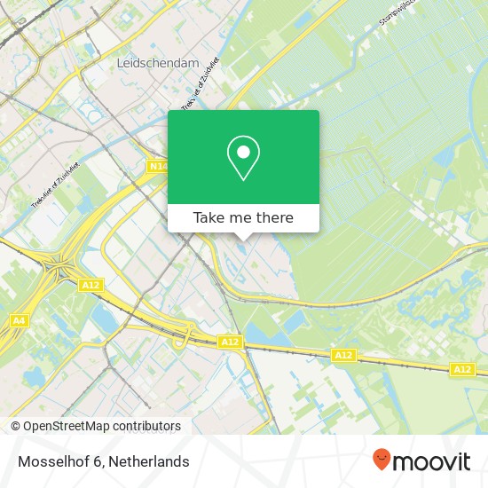 Mosselhof 6, 2492 SH Den Haag map