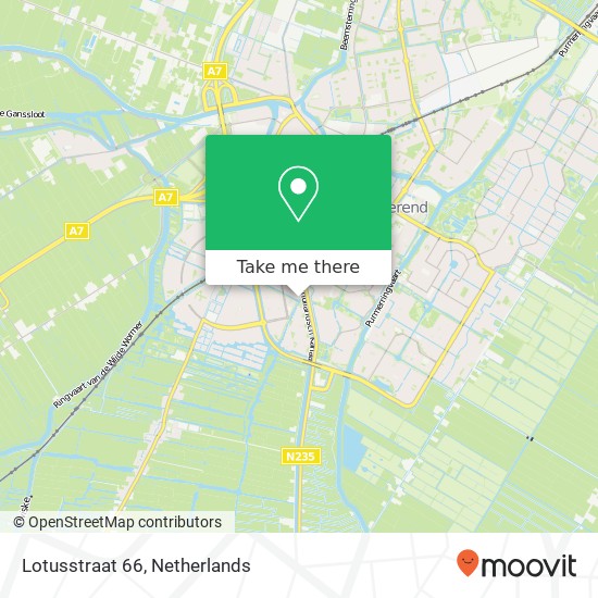 Lotusstraat 66, 1448 BT Purmerend map