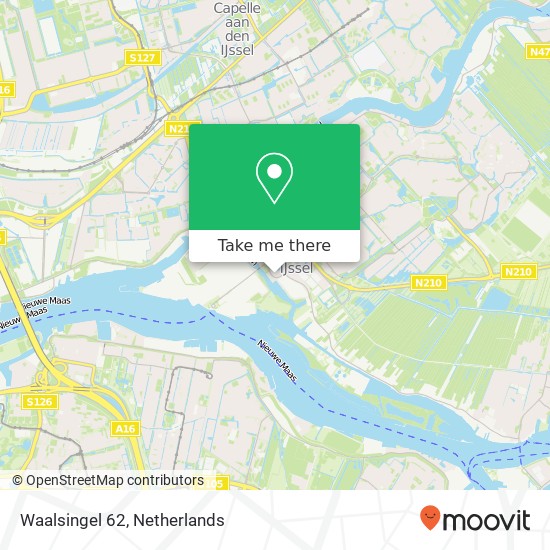 Waalsingel 62, 2921 AX Krimpen aan den IJssel map