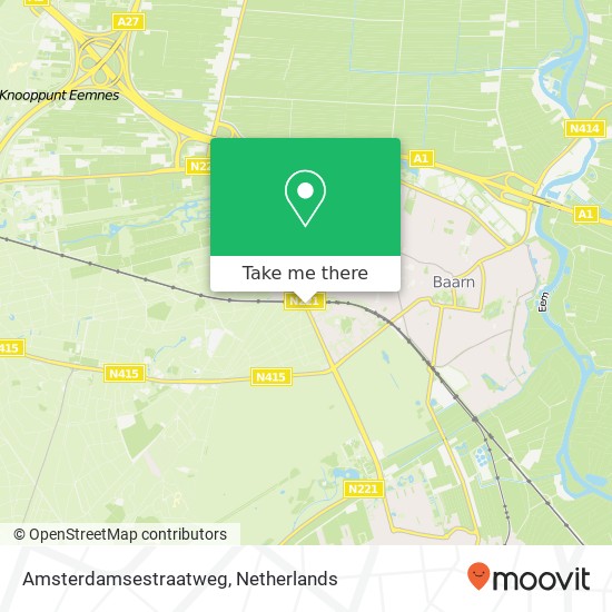 Amsterdamsestraatweg, 3743 Baarn map