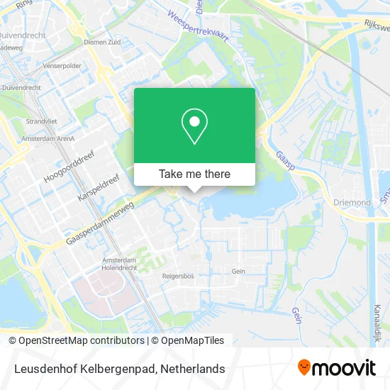 Leusdenhof Kelbergenpad map