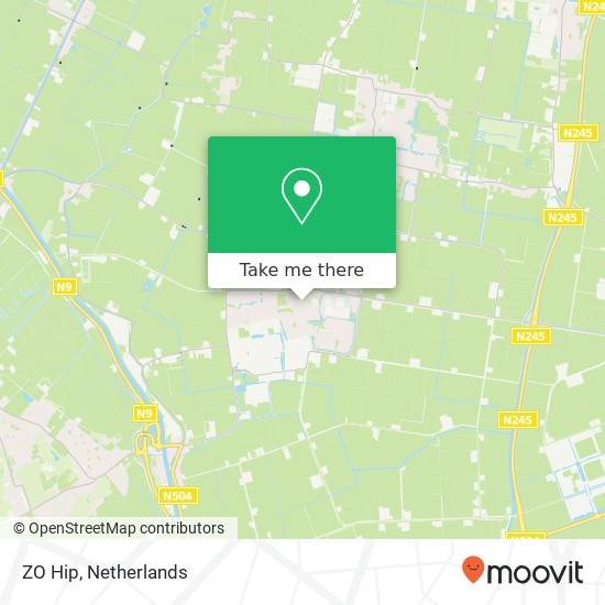 ZO Hip, Dorpsstraat 185 map