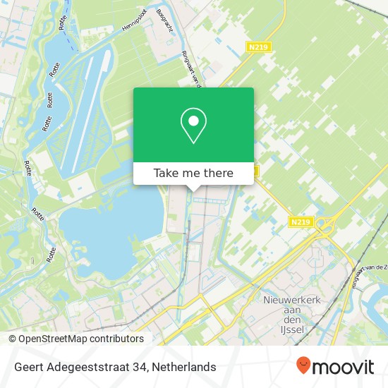 Geert Adegeeststraat 34, 3059 TA Rotterdam Karte