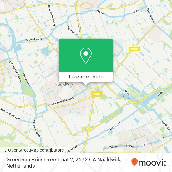 Groen van Prinstererstraat 2, 2672 CA Naaldwijk Karte