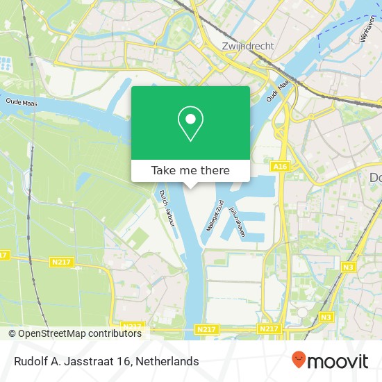 Rudolf A. Jasstraat 16, 3316 BR Dordrecht map