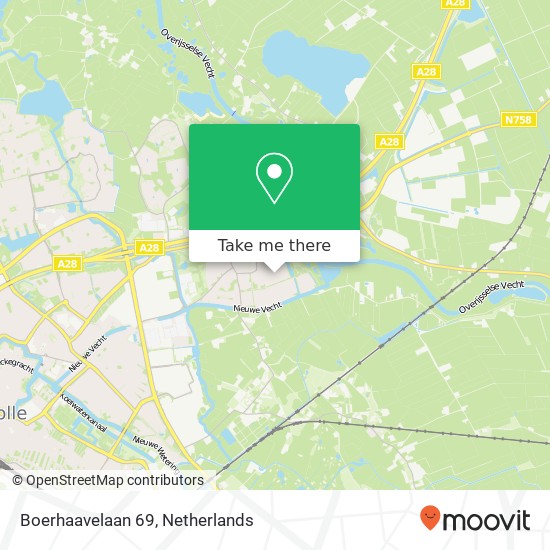 Boerhaavelaan 69, 8024 BH Zwolle map