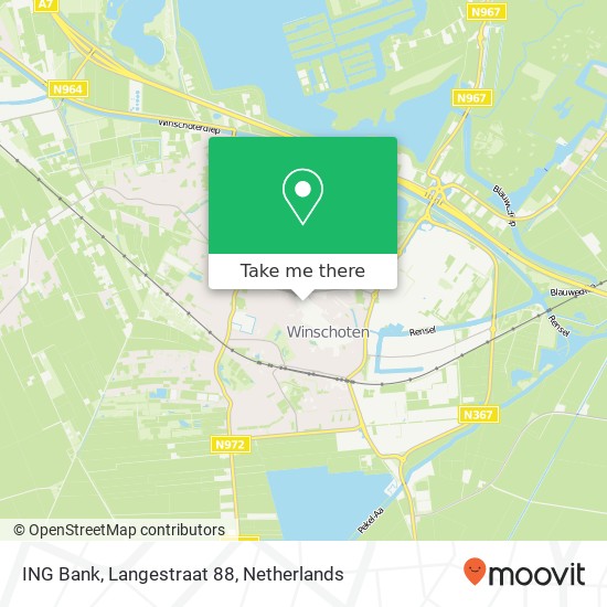 ING Bank, Langestraat 88 map