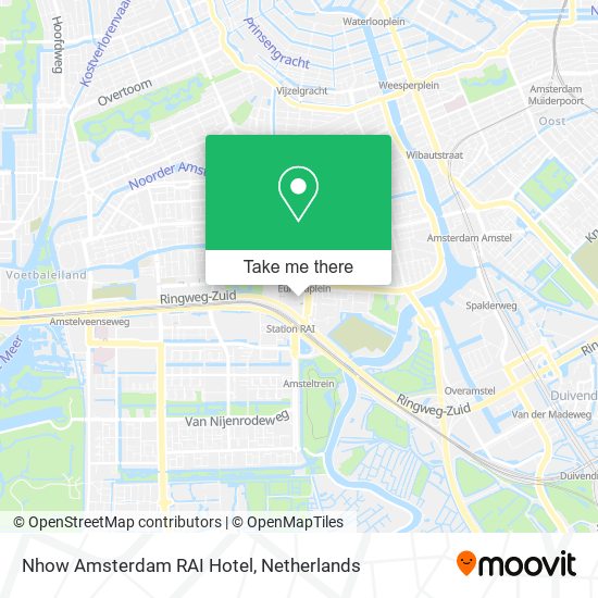 Nhow Amsterdam RAI Hotel Karte