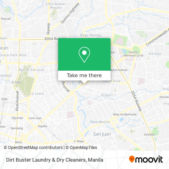 Dirt Buster Laundry & Dry Cleaners map
