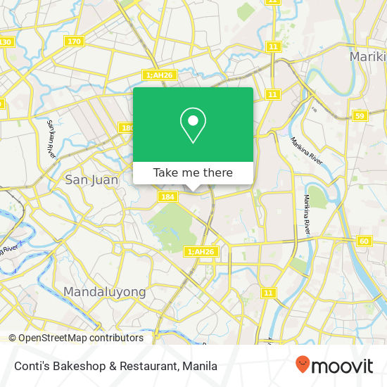 Conti's Bakeshop & Restaurant map