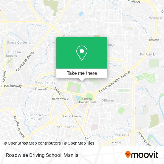 Roadwise Driving School map