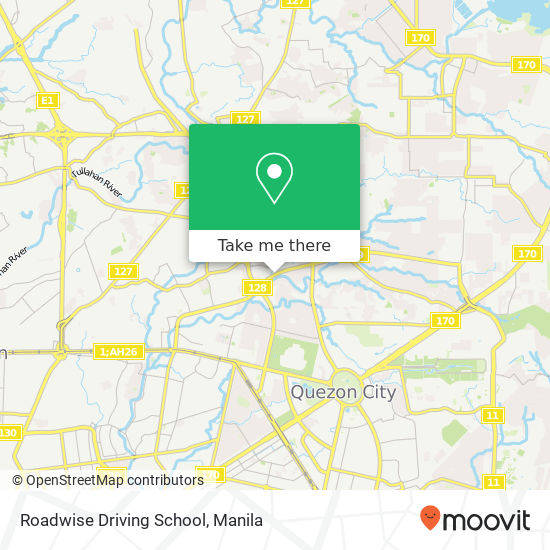 Roadwise Driving School map