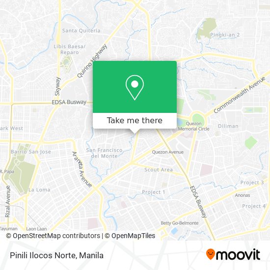 Pinili Ilocos Norte map