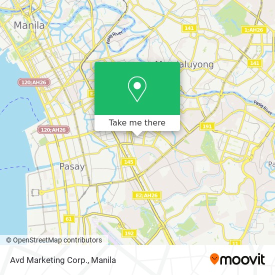 Avd Marketing Corp. map