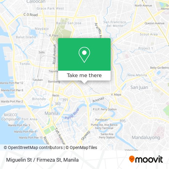 Miguelin St / Firmeza St map